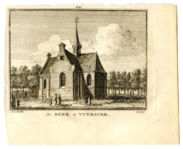 De Stulpkerk in Lage Vuursche, uit 'Het verheerlykt Nederland...', afb. 2