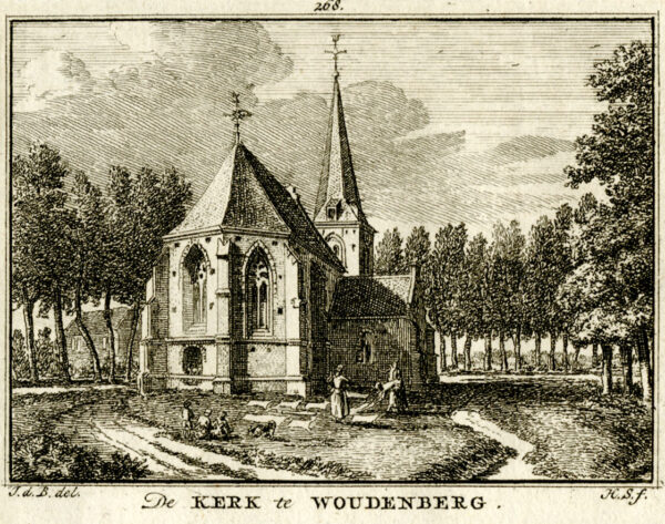 De kerk van Woudenberg, uit 'Het verheerlykt Nederland...', afb. 1