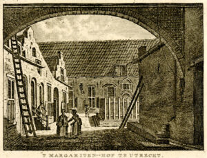 Margaretenhof in Utrecht, uit 'Vaderlandsche gezichten of afbeeldingen...', afb. 1