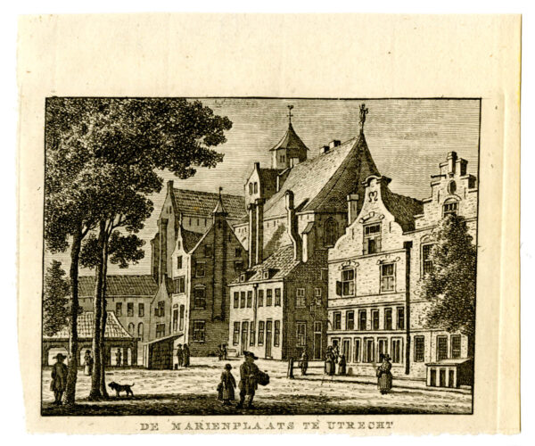 Marienplaats in Utrecht, uit 'Vaderlandsche gezichten of afbeeldingen...', afb. 2