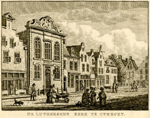 De Lutherse Kerk in Utrecht, uit 'Vaderlandsche gezichten of afbeeldingen...', afb. 1