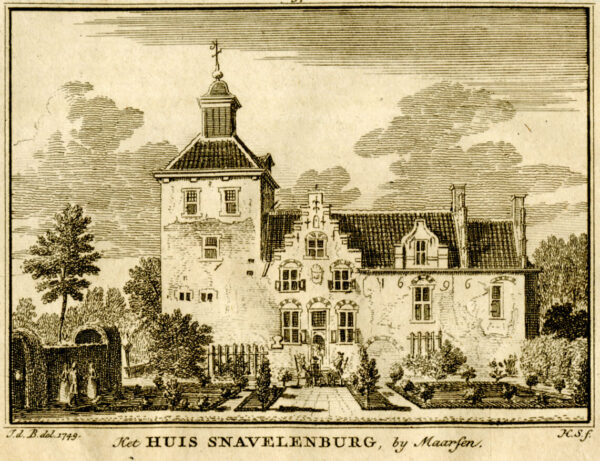Huis Snaafburg bij Maarssen, uit 'Het verheerlykt Nederland...', afb. 1