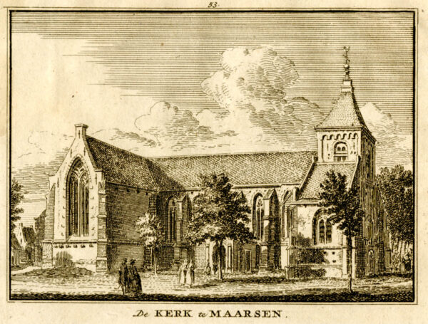 De kerk in Maarssen, uit 'Het verheerlykt Nederland...', afb. 1