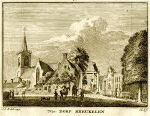 Breukelen in 1744, uit 'Het verheerlykt Nederland...', afb. 1