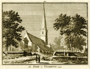 De kerk in Voorhout, uit 'Het verheerlykt Nederland...', afb. 1