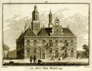 Kasteel Ter Horst in Voorschoten, uit 'Het verheerlykt Nederland...', afb. 1