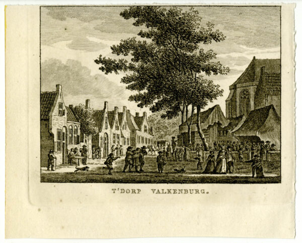 Valkenburg in Zuid-Holland, uit 'Vaderlandsche gezichten of afbeeldingen...', afb. 2