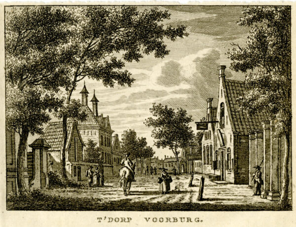 Voorburg in Zuid-Holland, uit 'Vaderlandsche gezichten of afbeeldingen...', afb. 1