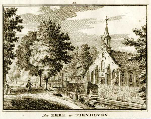 De kerk van Tienhoven, uit 'Het verheerlykt Nederland...', afb. 1