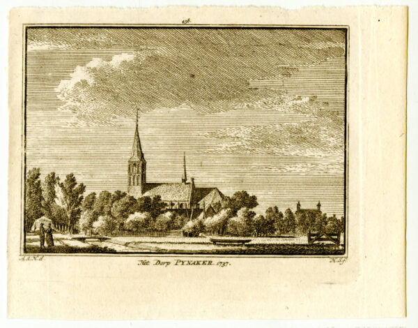 Pijnacker in 1737, uit 'Het verheerlykt Nederland...', afb. 2