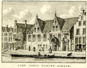 Sint Joris Doelen in Rotterdam, uit 'Vaderlandsche gezichten of afbeeldingen...', afb. 1