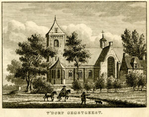 Oegstgeest, uit 'Vaderlandsche gezichten of afbeeldingen...', afb. 1