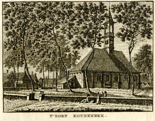 Koudekerk aan den Rijn, uit 'Vaderlandsche gezichten of afbeeldingen...', afb. 1