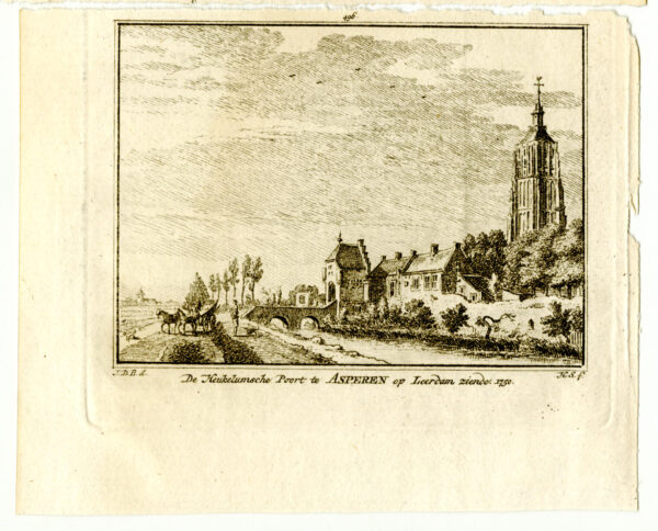 Asperen in 1750, uit 'Het verheerlykt Nederland...', afb. 2