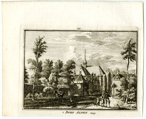 Alphen aan den Rijn in 1749, uit 'Het verheerlykt Nederland...', afb. 2
