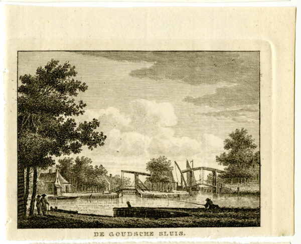 De Goudse Sluis bij Alphen aan den Rijn, uit 'Vaderlandsche gezichten of afbeeldingen...', afb. 2