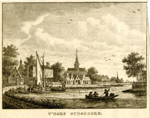 Oudshoorn, uit 'Vaderlandsche gezichten of afbeeldingen...', afb. 1