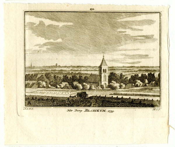 Blaricum, in 1739, uit 'Het verheerlykt Nederland...', afb. 2