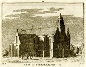 De kerk van Bovenkarspel in 1726, uit 'Het verheerlykt Nederland...', afb. 1
