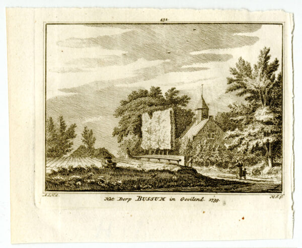 Bussum, in 1739, uit 'Het verheerlykt Nederland...', afb. 2