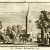 Beverwijk in 1740, uit 'Het verheerlykt Nederland...', afb. 1