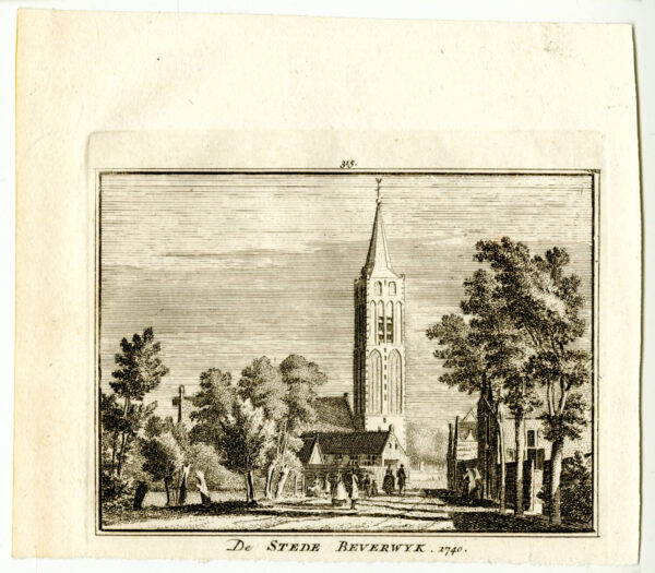 Beverwijk in 1740, uit 'Het verheerlykt Nederland...', afb. 2