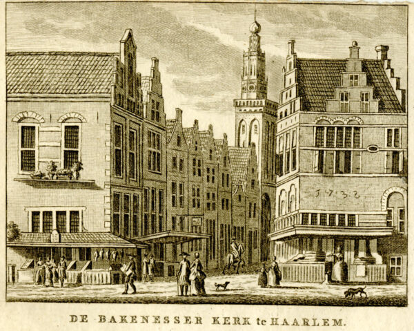 De Bakenesserkerk in Haarlem, uit 'Vaderlandsche gezichten of afbeeldingen...', afb. 1