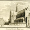 De Grote of St. Bavokerk in Haarlem, in 1742, uit 'Tegenwoordige staat der Vereenigde Nederlanden', afb. 1