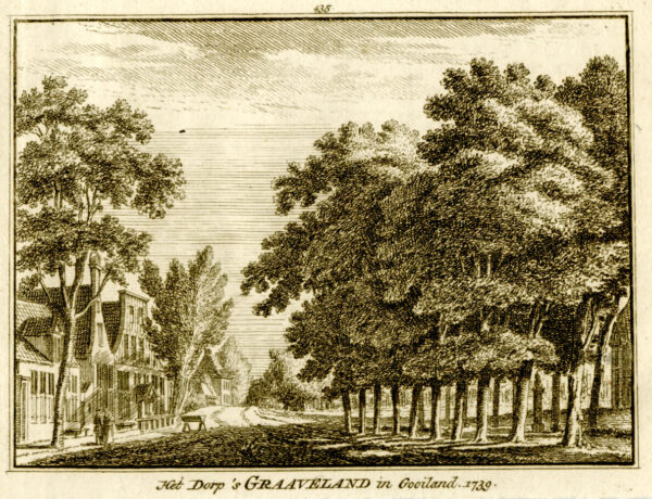 's-Graveland in 1739, uit 'Het verheerlykt Nederland...', afb. 1