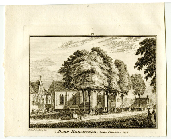 Heemstede in 1752, uit 'Het verheerlykt Nederland...', afb. 2