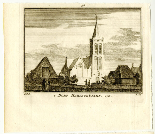 Haringhuizen in 1726, uit 'Het verheerlykt Nederland...', afb. 2