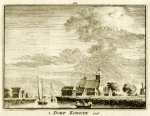 Koedijk in 1726, uit 'Het verheerlykt Nederland...', afb. 1