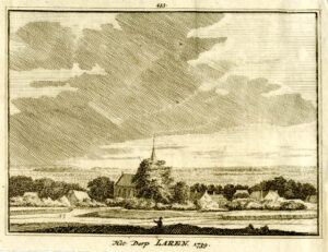 Laren in 1739, uit 'Het verheerlykt Nederland...', afb. 1