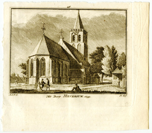 Hilversum, in 1739, uit 'Het verheerlykt Nederland...', afb. 2