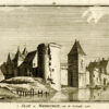Kasteel Medemblik of Radboud in Medemblik in 1726, uit 'Het verheerlykt Nederland...', afb. 1