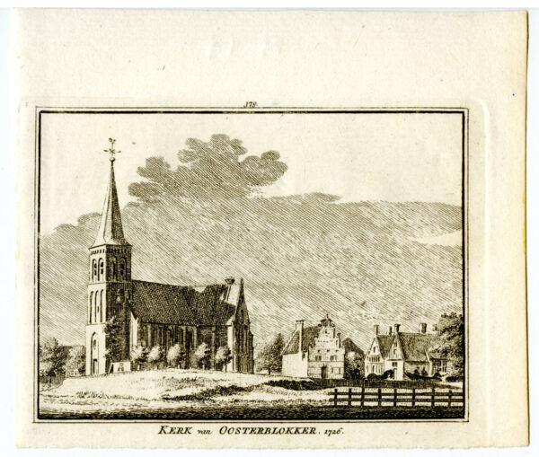 De kerk van Oosterblokker in 1726, uit 'Het verheerlykt Nederland...', afb. 2