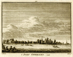Opperdoes in 1726, uit 'Het verheerlykt Nederland...', afb. 1