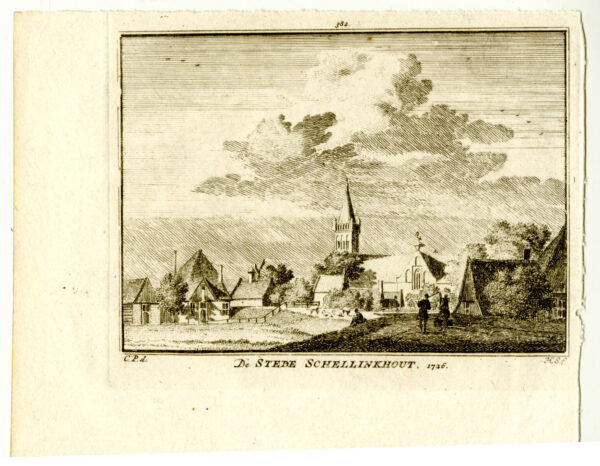 Schellinkhout in 1726, uit 'Het verheerlykt Nederland...', afb. 2