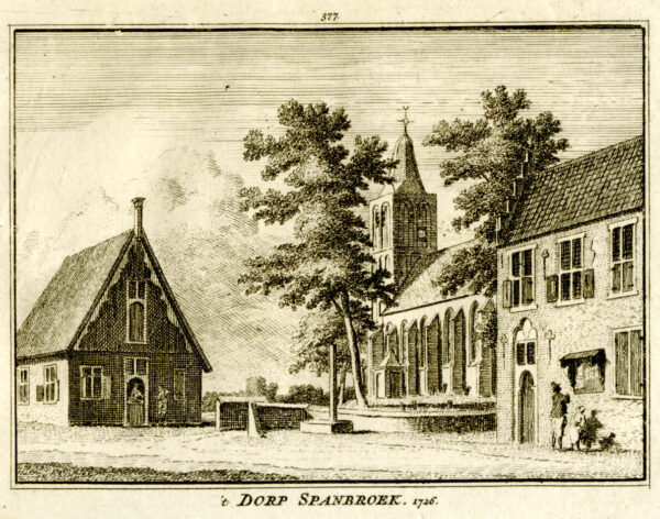 Spanbroek in 1726, uit 'Het verheerlykt Nederland...', afb. 1