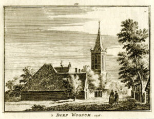 Wognum in 1726, uit 'Het verheerlykt Nederland...', afb. 1