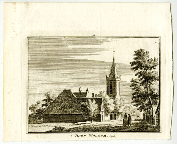 Wognum in 1726, uit 'Het verheerlykt Nederland...', afb. 2