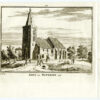 De kerk van Wadway in 1726, uit 'Het verheerlykt Nederland...', afb. 2