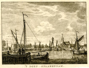 Spaarndam, uit 'Vaderlandsche gezichten of afbeeldingen...', afb. 1