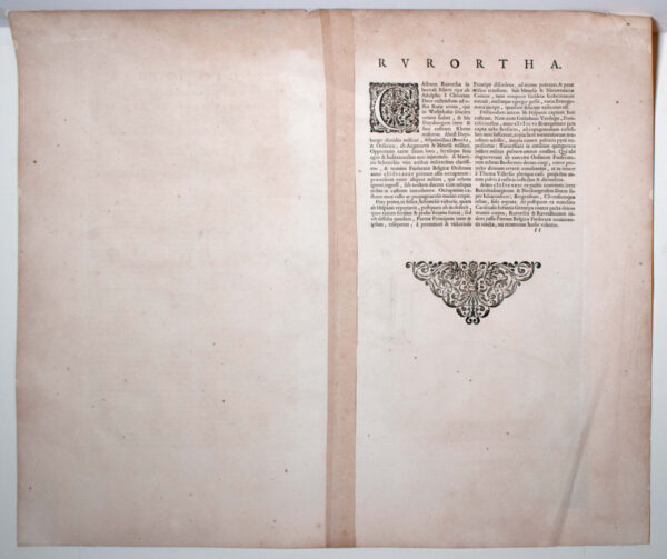 Plattegrond van Duisburg-Ruhrort uit het "...Theatrum Urbium Belgicae..." van Joan Blaeu (1649-52), afb. 5