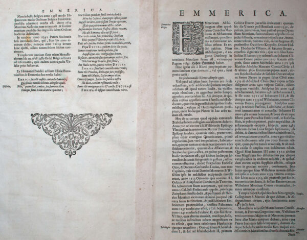 Plattegrond van Emmerich am Rhein uit het "...Theatrum Urbium Belgicae..." van Joan Blaeu (1649-52), afb. 6