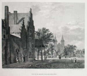 Aanzicht op de St.-Viktor-Dom en immuniteit vanaf het noorden, in Xanten,  naar Jan van der Heyden.