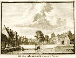 Baarland in 1745, uit 'Het verheerlykt Nederland...', afb. 1