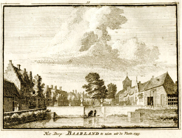 Baarland in 1745, uit 'Het verheerlykt Nederland...', afb. 1
