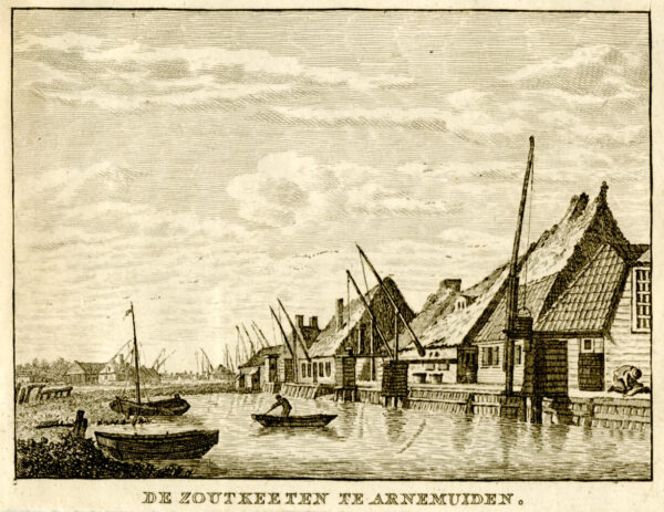 De zoutketen in Arnemuiden, uit 'Vaderlandsche gezichten of afbeeldingen...', afb. 1