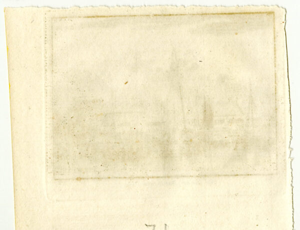 De haven van Bruinisse in 1745, uit 'Het verheerlykt Nederland...', afb. 3
